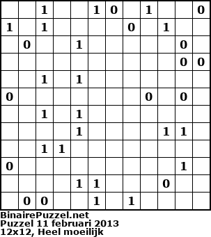 Binaire Puzzel