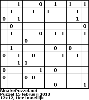 Binaire Puzzel
