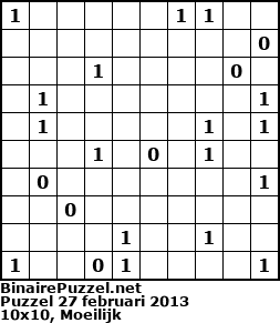 Binaire Puzzel