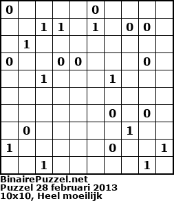 Binaire Puzzel