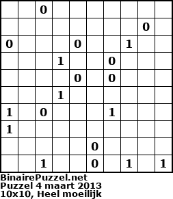 Binaire Puzzel