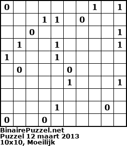 Binaire Puzzel