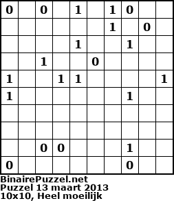 Binaire Puzzel