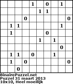 Binaire Puzzel