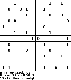 Binaire Puzzel