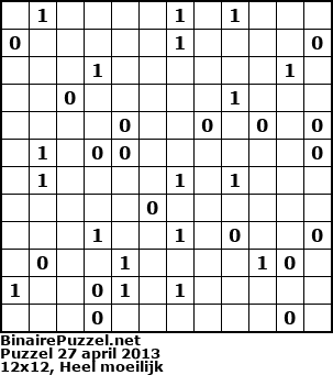 Binaire Puzzel