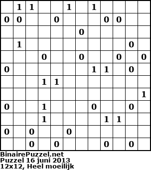 Binaire Puzzel