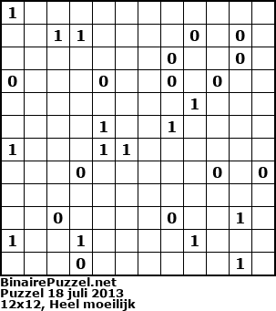 Binaire Puzzel