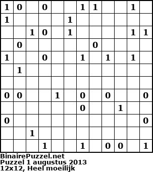 Binaire Puzzel