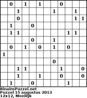 Binaire Puzzel