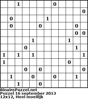 Binaire Puzzel
