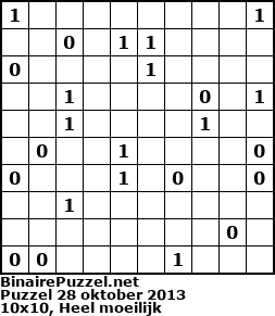 Binaire Puzzel