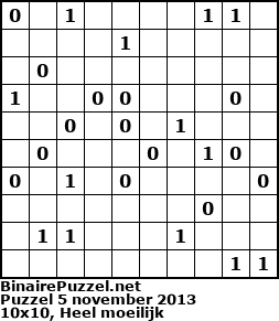 Binaire Puzzel