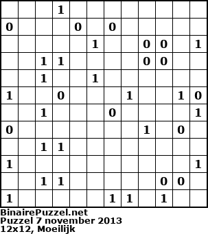 Binaire Puzzel