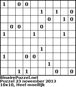 Binaire Puzzel