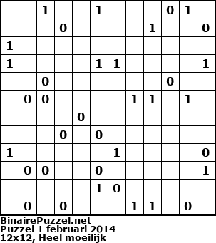 Binaire Puzzel