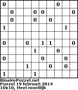 Binaire Puzzel