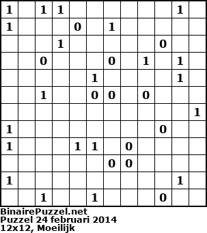 Binaire Puzzel