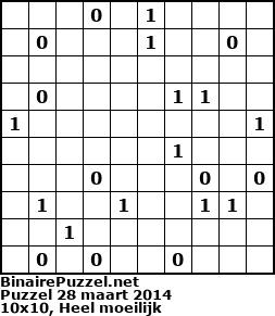 Binaire Puzzel