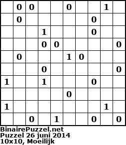 Binaire Puzzel