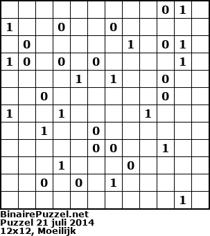Binaire Puzzel