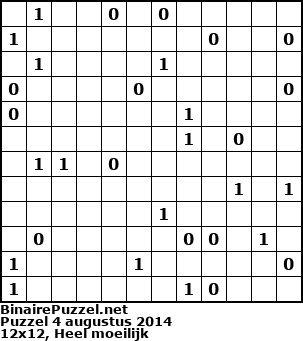 Binaire Puzzel