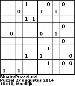 Binaire Puzzel