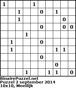 Binaire Puzzel