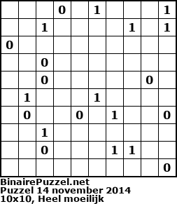 Binaire Puzzel