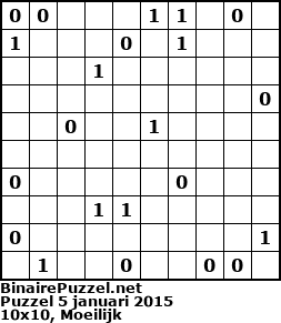 Binaire Puzzel