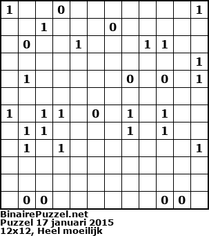 Binaire Puzzel