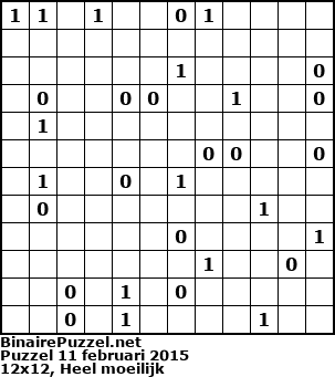 Binaire Puzzel