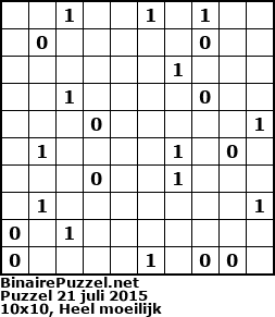 Binaire Puzzel