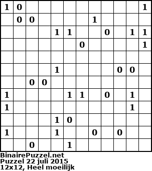 Binaire Puzzel