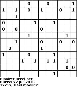 Binaire Puzzel