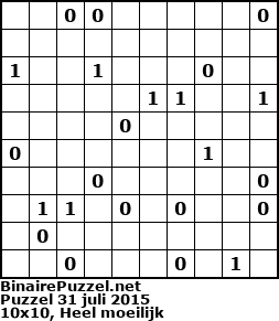 Binaire Puzzel