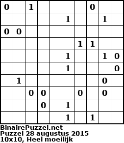 Binaire Puzzel