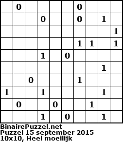 Binaire Puzzel