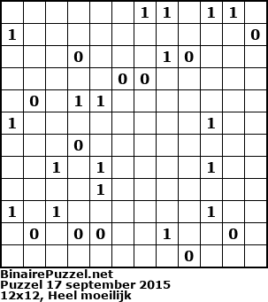 Binaire Puzzel