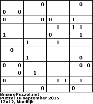 Binaire Puzzel