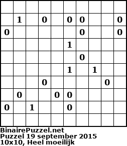 Binaire Puzzel