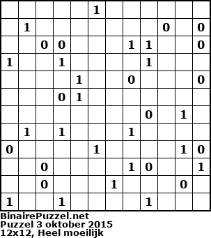 Binaire Puzzel