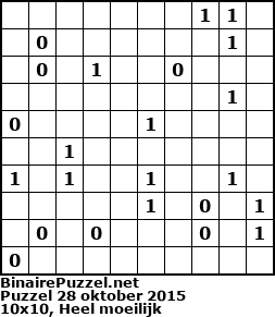 Binaire Puzzel