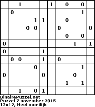 Binaire Puzzel