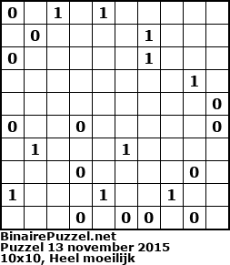 Binaire Puzzel