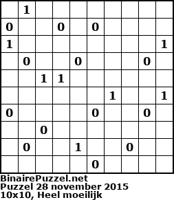 Binaire Puzzel
