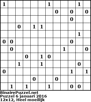 Binaire Puzzel