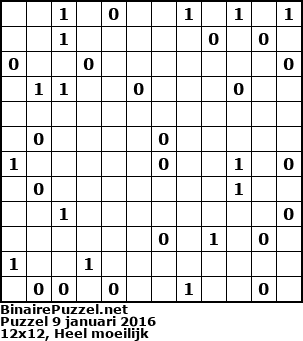Binaire Puzzel