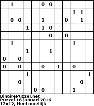 Binaire Puzzel