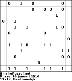 Binaire Puzzel